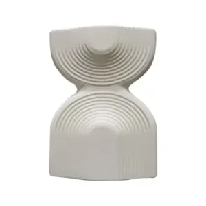 Ceramic Vase White 15 x 7 x 20 cm