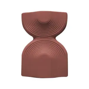 Ceramic Vase Brown 15 x 7 x 20 cm