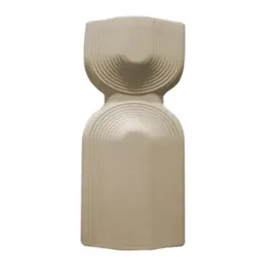 Ceramic Vase Khaki 14.5 x 8 x 31 cm