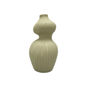 Ceramic Vase Khaki 15 x 15 x 30  cm