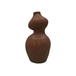 Ceramic Vase Brown 15 x 15 x 30  cm