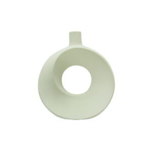 Ceramic Vase White 22.5 x 8.5 x 25.5  cm