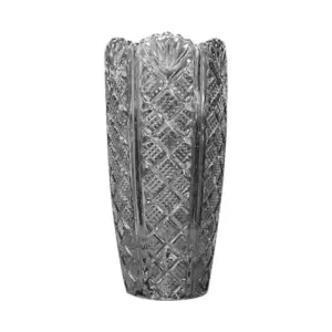 Glass Vase Smokey Gray 8 x 8 x 16 cm