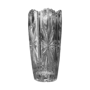 Glass Vase Smokey Gray 8 x 8 x 16 cm