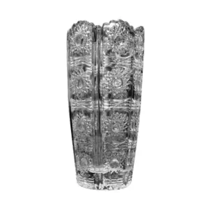 Glass Vase Smokey Gray 8 x 8 x 16 cm