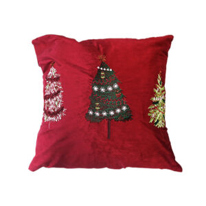 Throw Pillow Case Fine Tree Red