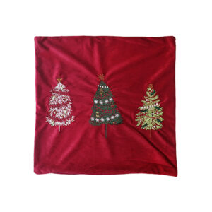 Alternative view of Throw Pillow Case Fine Tree Red