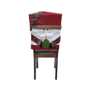 Alternative view of Chair Cover Checkered Christmas White