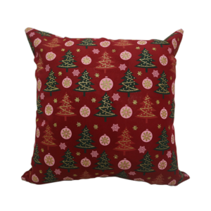 Throw Pillow Case Christmas Tree - Red
