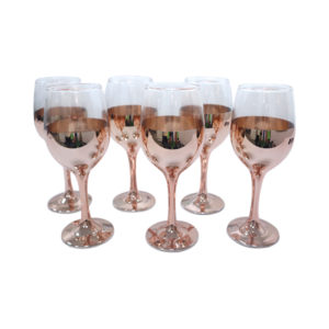Wine Glass Rose Gold