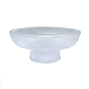 Footed Fruit Bowl Glass Big