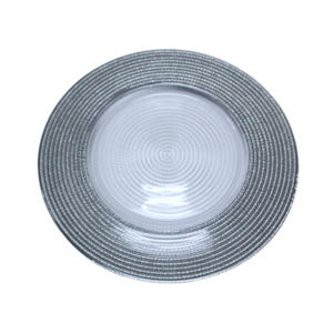 Charger Plate Glass Silver