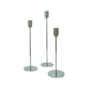 Candle Holder Set Silver 23cm x 27.5cm x 33cm
