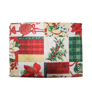 Alternative view of Poinsettia Print Tablecloth 140x140cm | 4-Seater Dining Table Cover