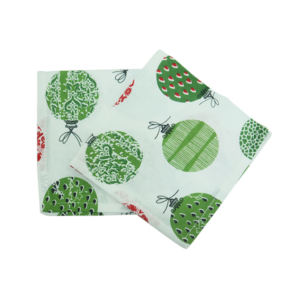 Alternative view of Table Napkin Christmas Pack Of 2 - Green