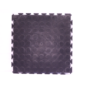 Garrage Rubber Mat Heavy Duty Dot 33x33 Black