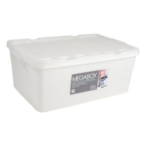 Megabox Storage Box 58L Clear 55 x 38.5 x 23.5cm