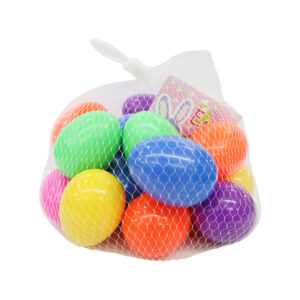 NATM Easter Plain Eggs In Net 18pcs - Multicolor