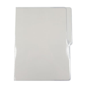 File Folder w/Trans Jacket Short White