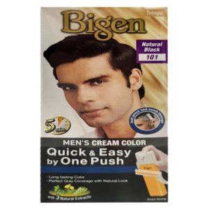 Bigen Mens Cream Color Natural Black 101