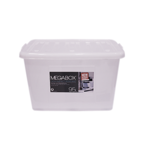 Megabox Storage Box 95L - Transparent 67.6 x 47.8 x 41cm