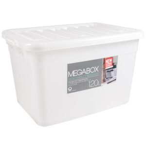 Megabox Storage Box 120L Transparent Clear 66 x 47 x 44cm