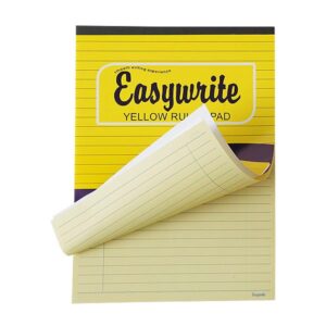 Yellow Ruled Pad w/ Plastic Cover Easywrite