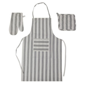 Metro Living Apron Set 3Pc Mixed Designs