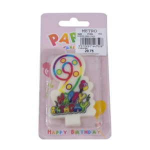 Candle 3 Inch Stripes Color No.9