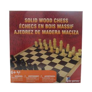 PIP Games Solid Wood Chess - Ages 6+
