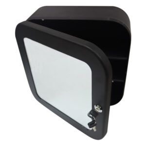 Wow Medicine Cabinet with Mirror Powder Coating Black #B6334B