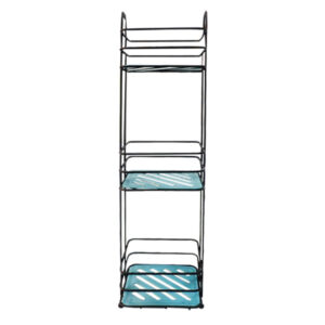 Bathroom Shelf Powder Coated Steel Wire L16.5 X W15.5 X H60Cm