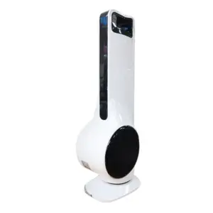 Alternative view of Asahi Tower Fan with Timer White