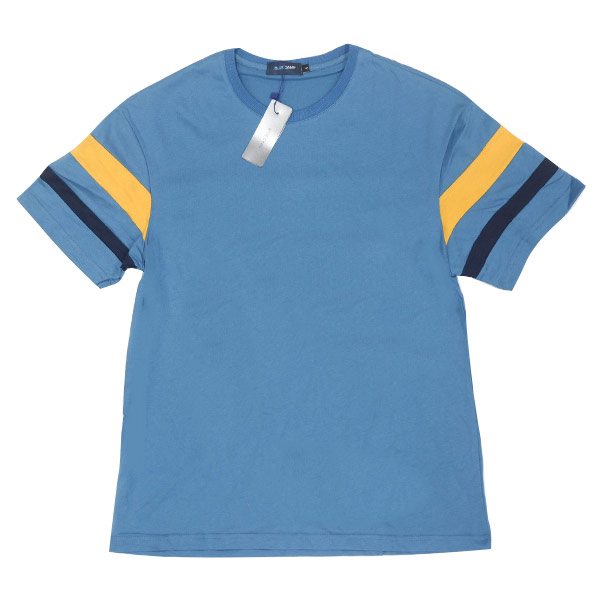 Blue Camp Tees. Cut & Sew Sleeve