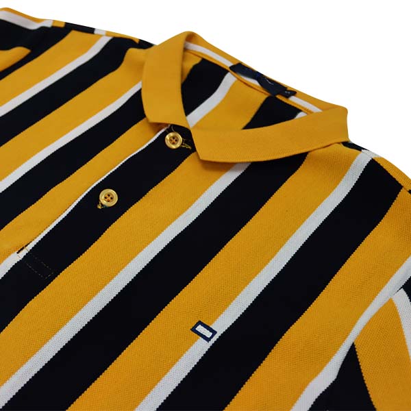 Blue Camp Polo Shirt Vertical Stripe w/ Blue Camp Logo - Image 2