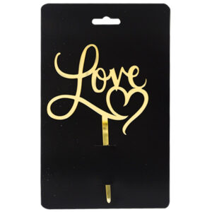 Picks For Cake Love Gold (Te Quiero)