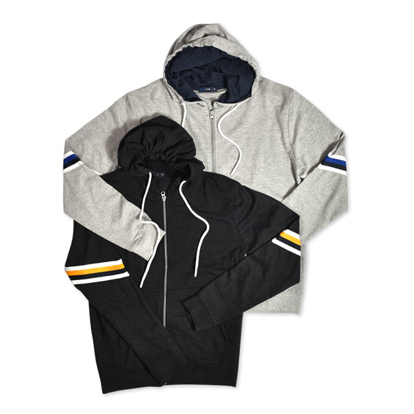 Blue Camp Jacket with Hood Terry Mat
