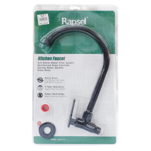 Faucet Gooseneck Wall Tapmount Brass Matt Black Ss-201