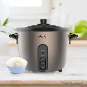 Alternative view of Asahi Rice Cooker 8 Cups Metallic