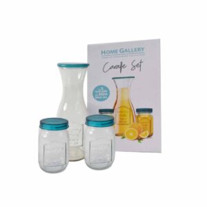 Home Gallery Carafe Glass Set 3Pc
