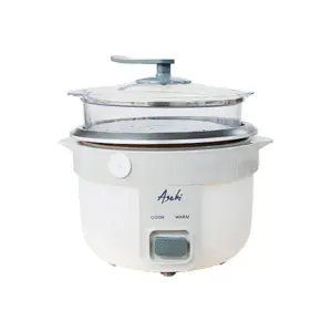 Asahi Rice Cooker 10 Cups Glass Cover Unique Design