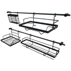 Alternative view of Kitchen Storage Shelf Wall Mounted Power Coat Black