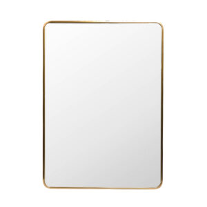 Mirror Rectangular Rounded Metal Frame 50x70cm