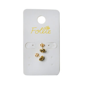 Avenue Stud Earrings Gold