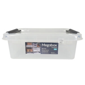 Megabox Storage Box 20L Clear 51.4 x 39.6 x 16.9cm