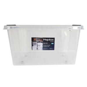 Megabox Storage Box 80L Clear 72.5 x 38.0 x 39.4cm