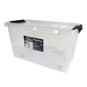 Alternative view of Megabox Storage Box 80L Clear 72.5 x 38.0 x 39.4cm