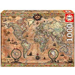 PZL 1000 Antique World Map - Ages 11+