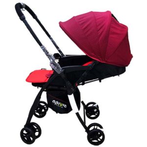 Alternative view of Apruva Lightweight Reversible Stroller - Red