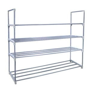 Alternative view of Shoe Rack 4 Tiers 13Mm Iron Tube Power Painting L90xW30xH74 cm